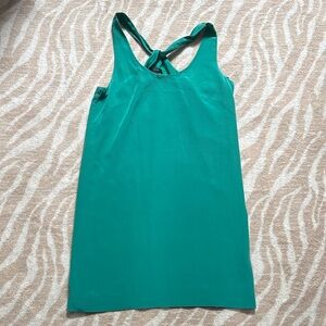 J. Crew Emerald Green Knot Back Dress